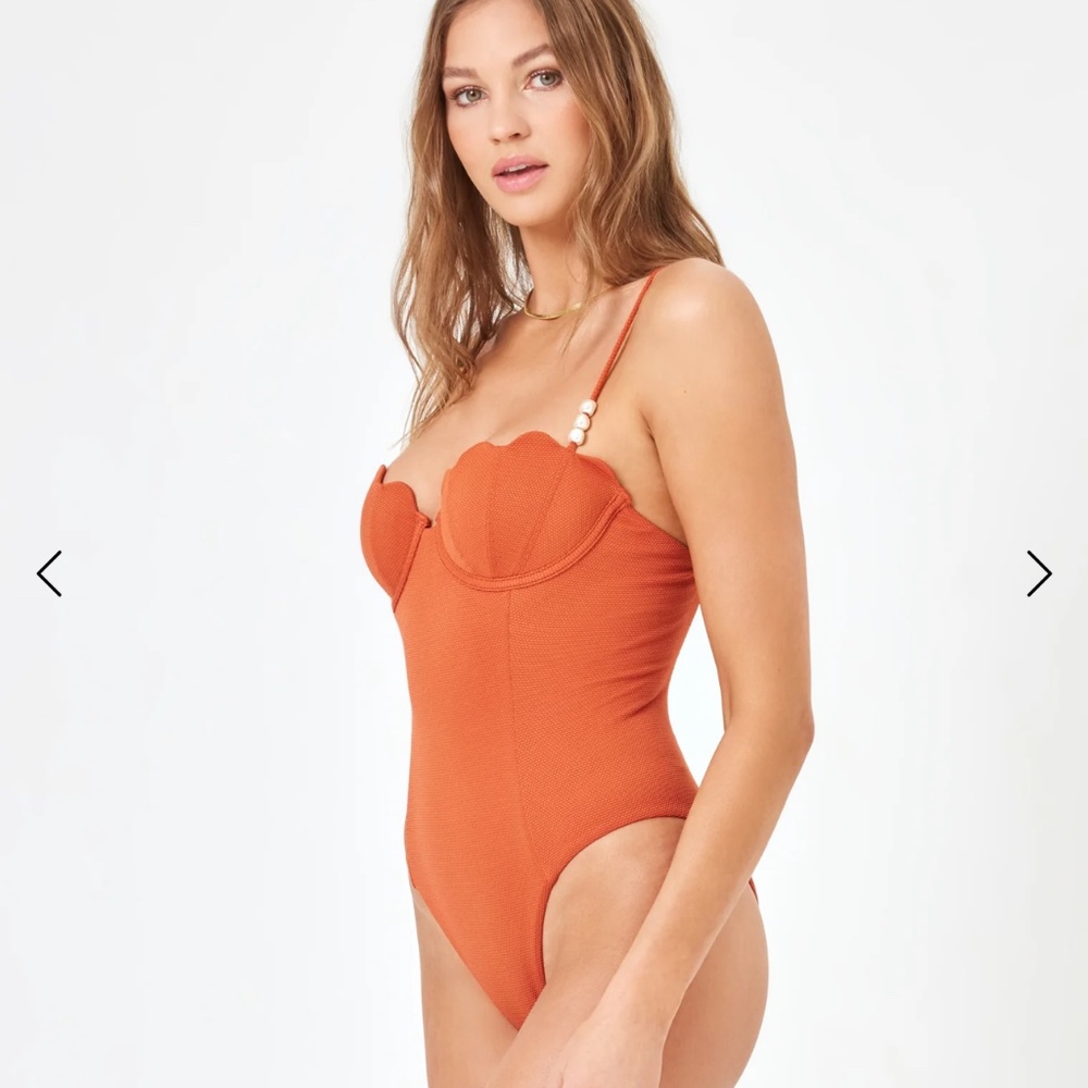 Lspace X Anthropologie Sunrise Shell One Piece - Picture 4 of 15